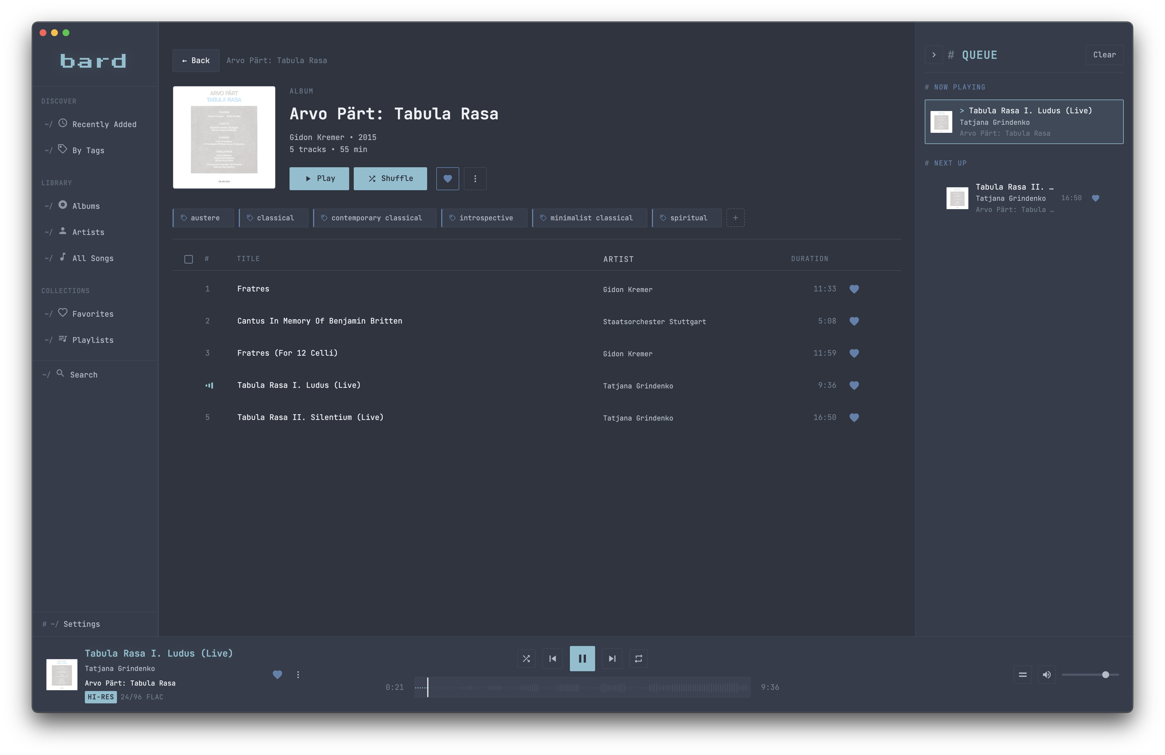 Slate dark theme with blue-gray tones